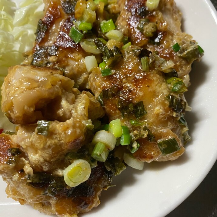 鶏肉とネギのジューシー焼き
